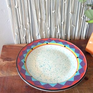 Paradise Treasure Craft 13-Inch Chop Plate Round Platter – Vintage Tropical